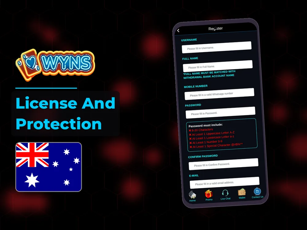 wyns - License And Protection