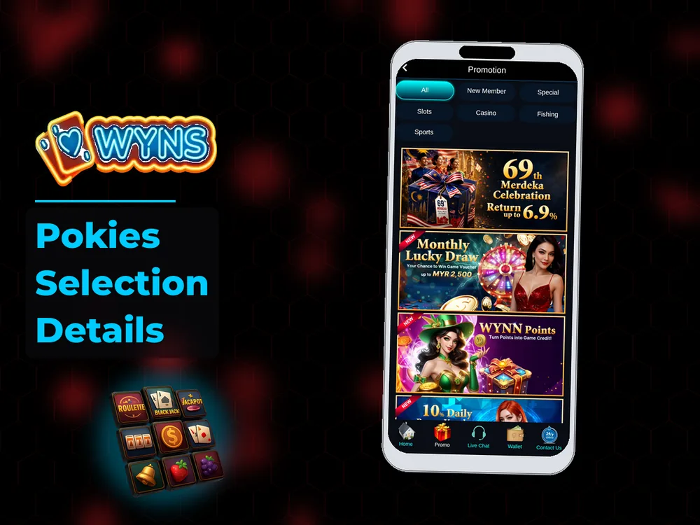 wyns - Pokies Selection Details