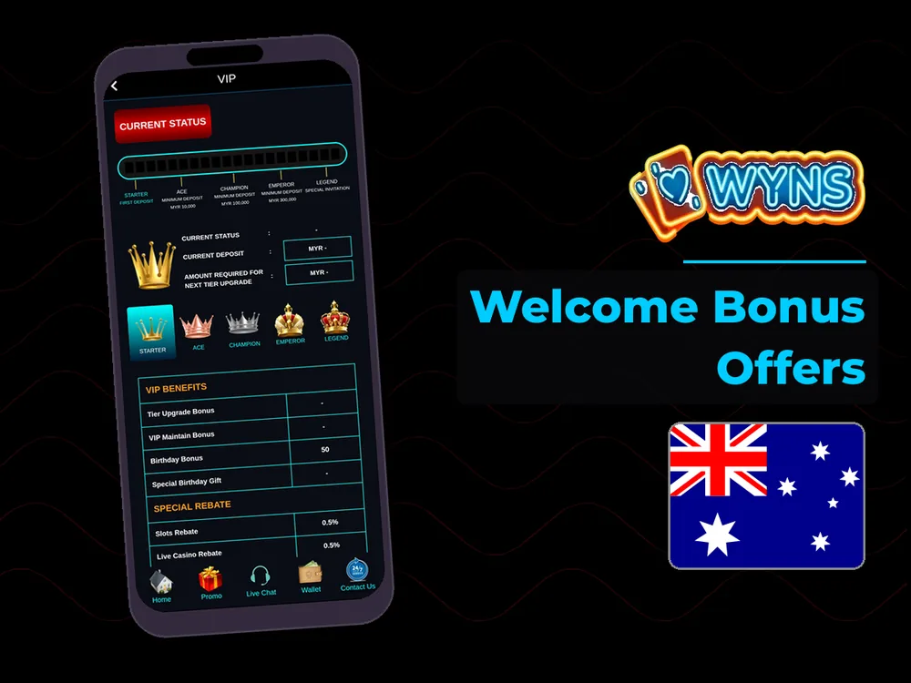 wyns - Welcome Bonus Offers