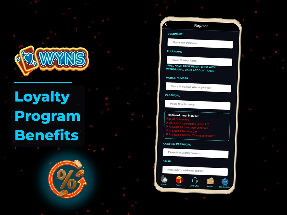 wyns - Loyalty Program Benefits
