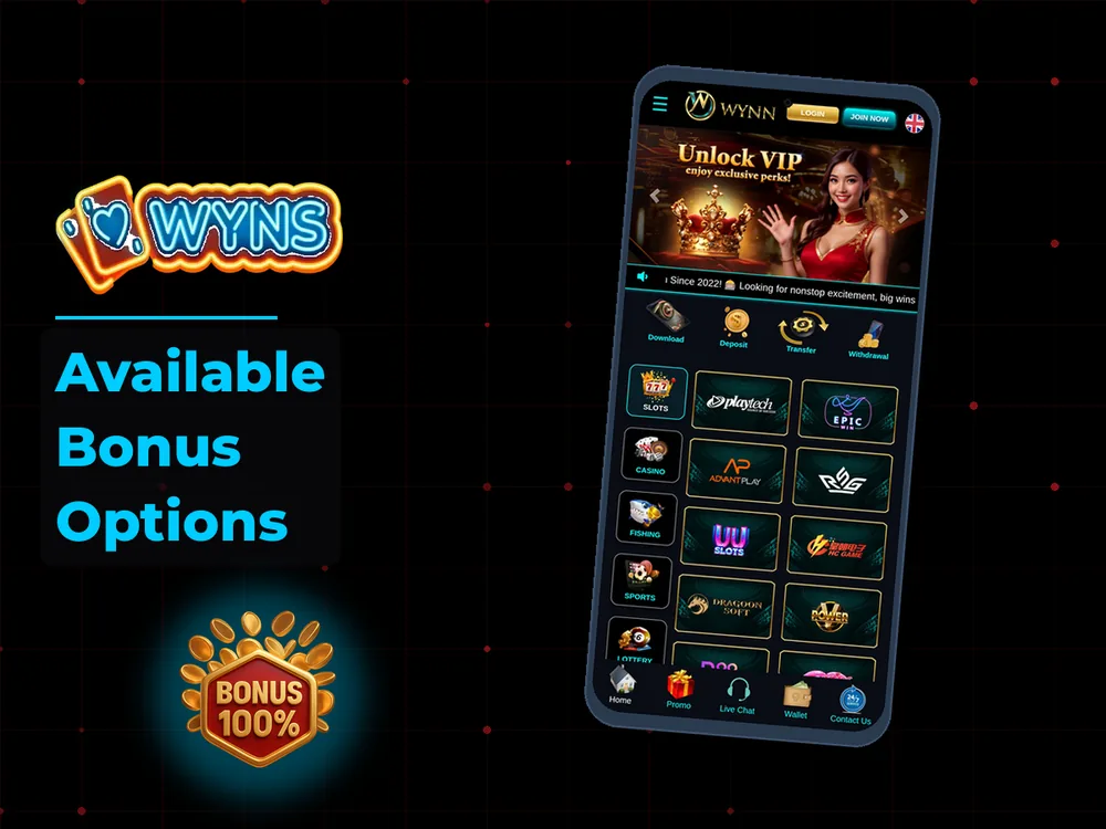 wyns - Available Bonus Options