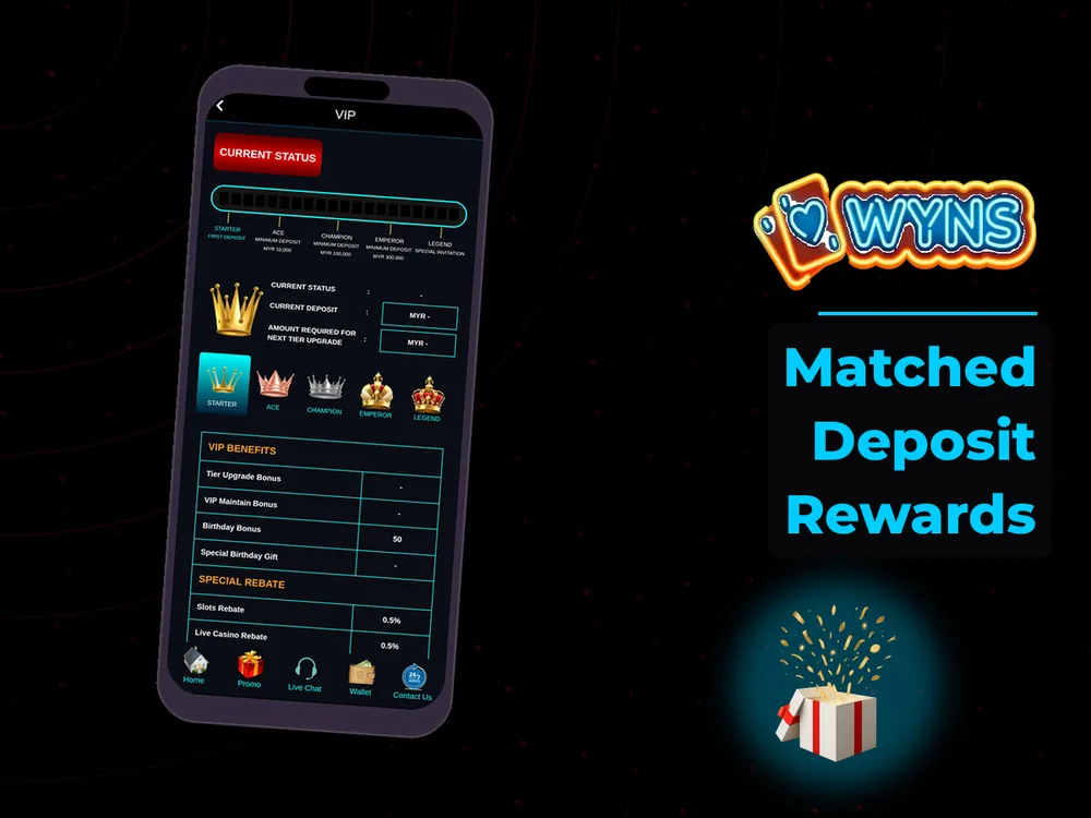 wyns - Matched Deposit Rewards