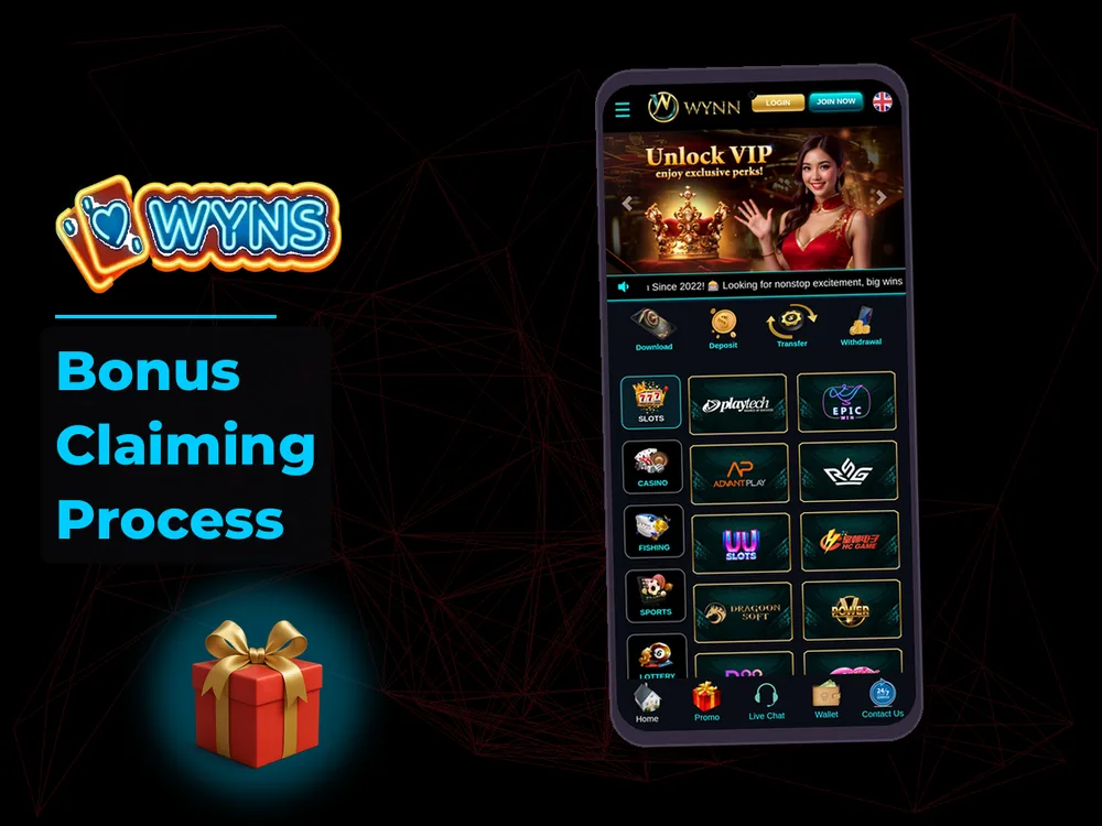 wyns - Bonus Claiming Process