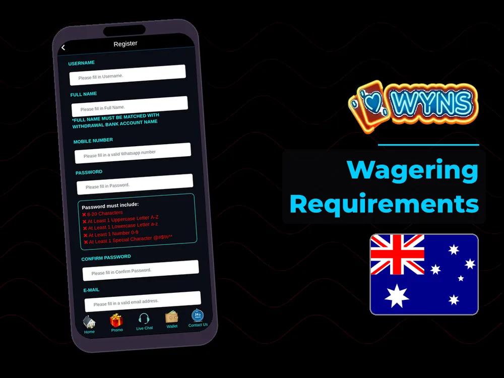 wyns - Wagering Requirements