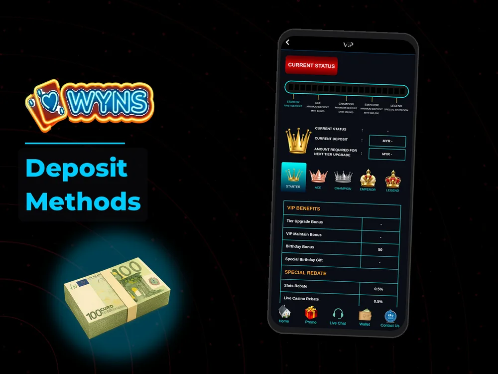 wyns - Deposit Methods