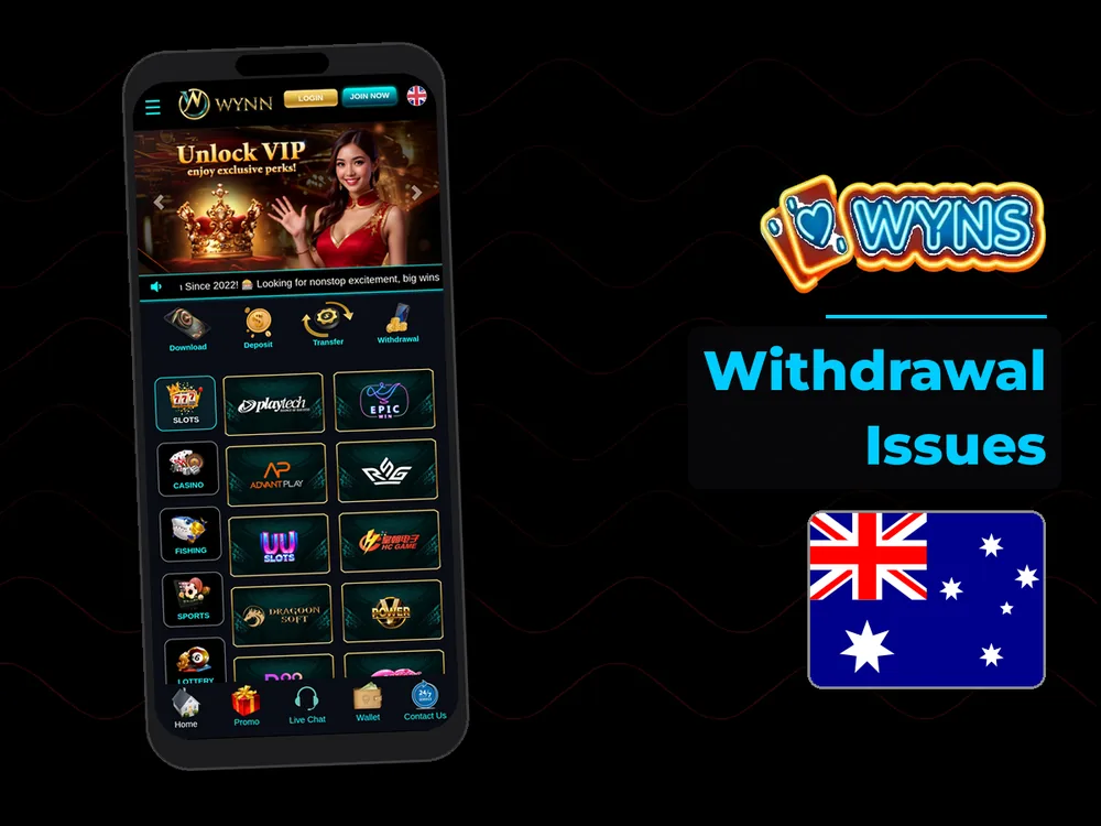wyns - Withdrawal Issues