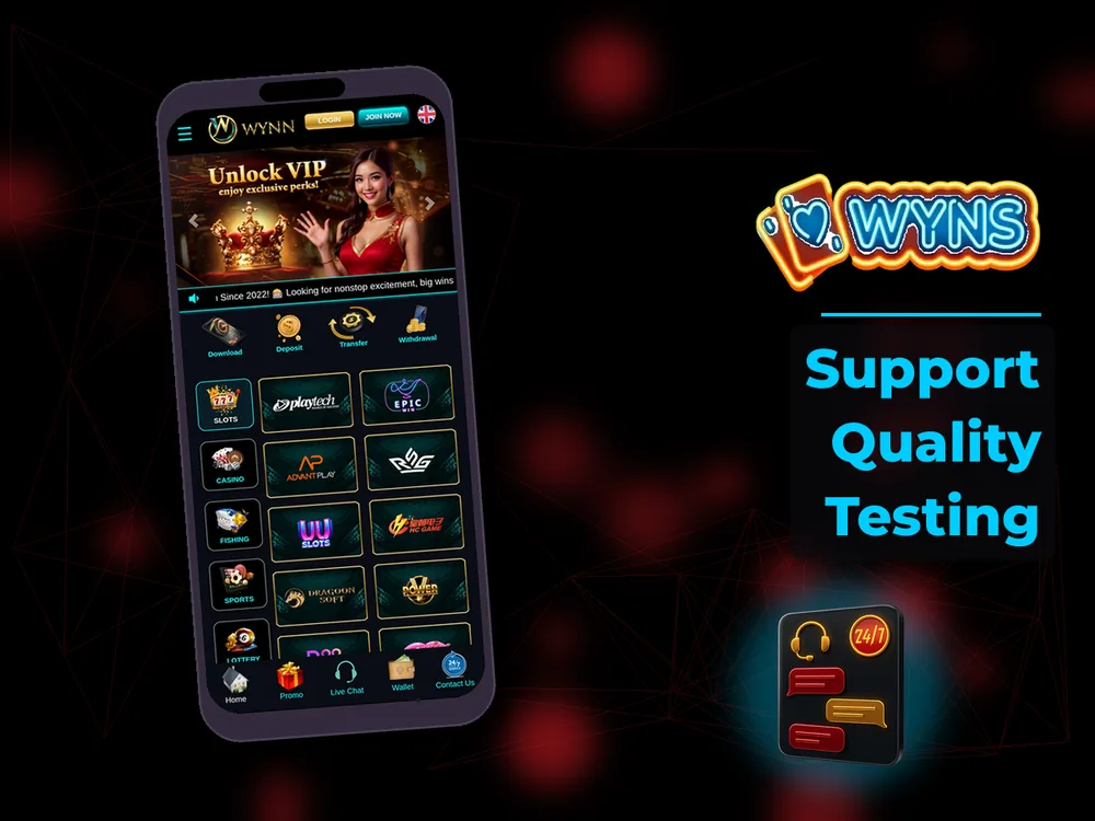 wyns - Support Quality Testing