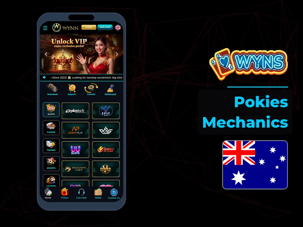 wyns - Pokies Mechanics