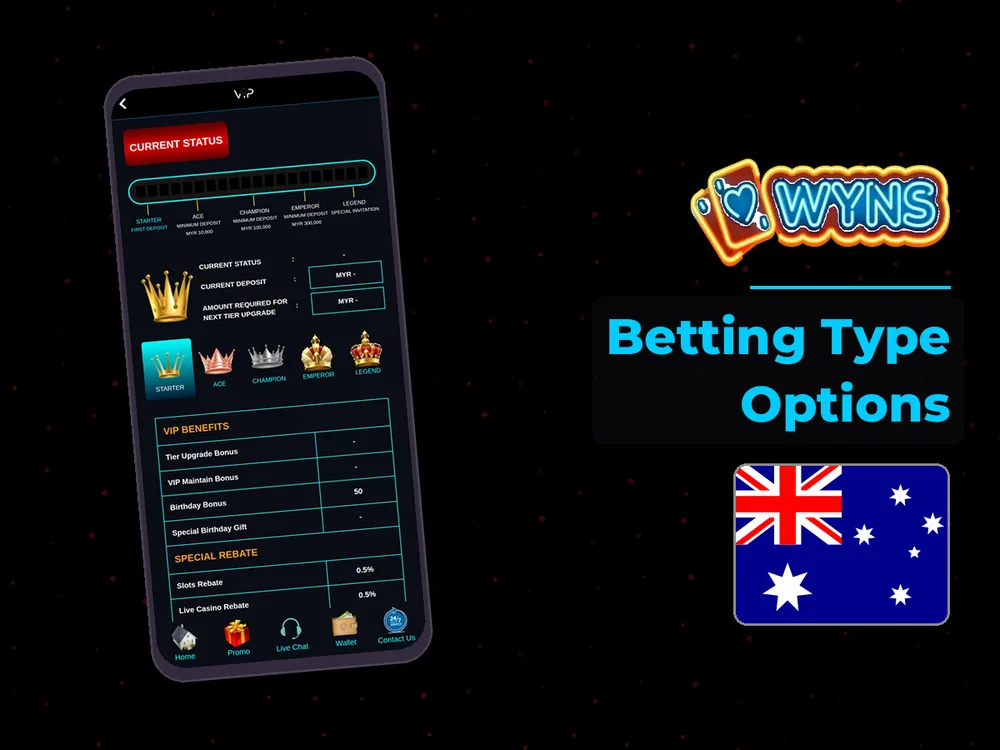 wyns - Betting Type Options