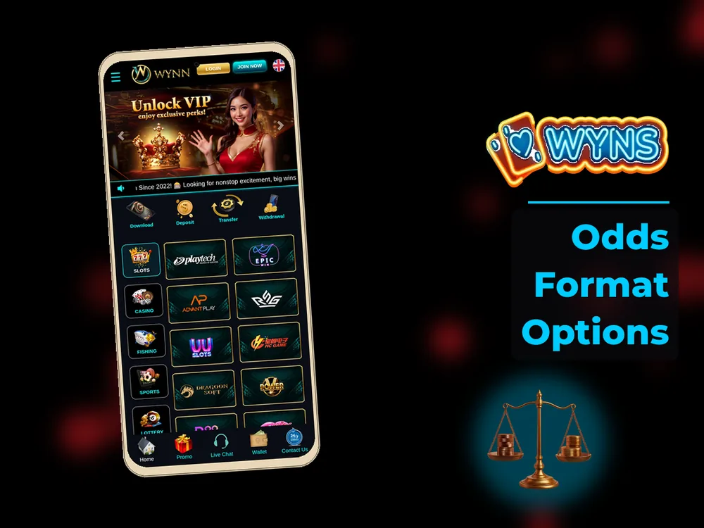 wyns - Odds Format Options