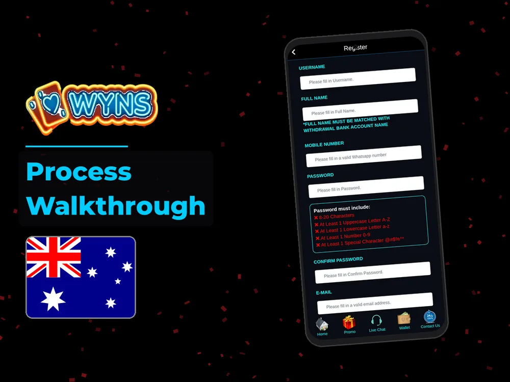 wyns - Process Walkthrough
